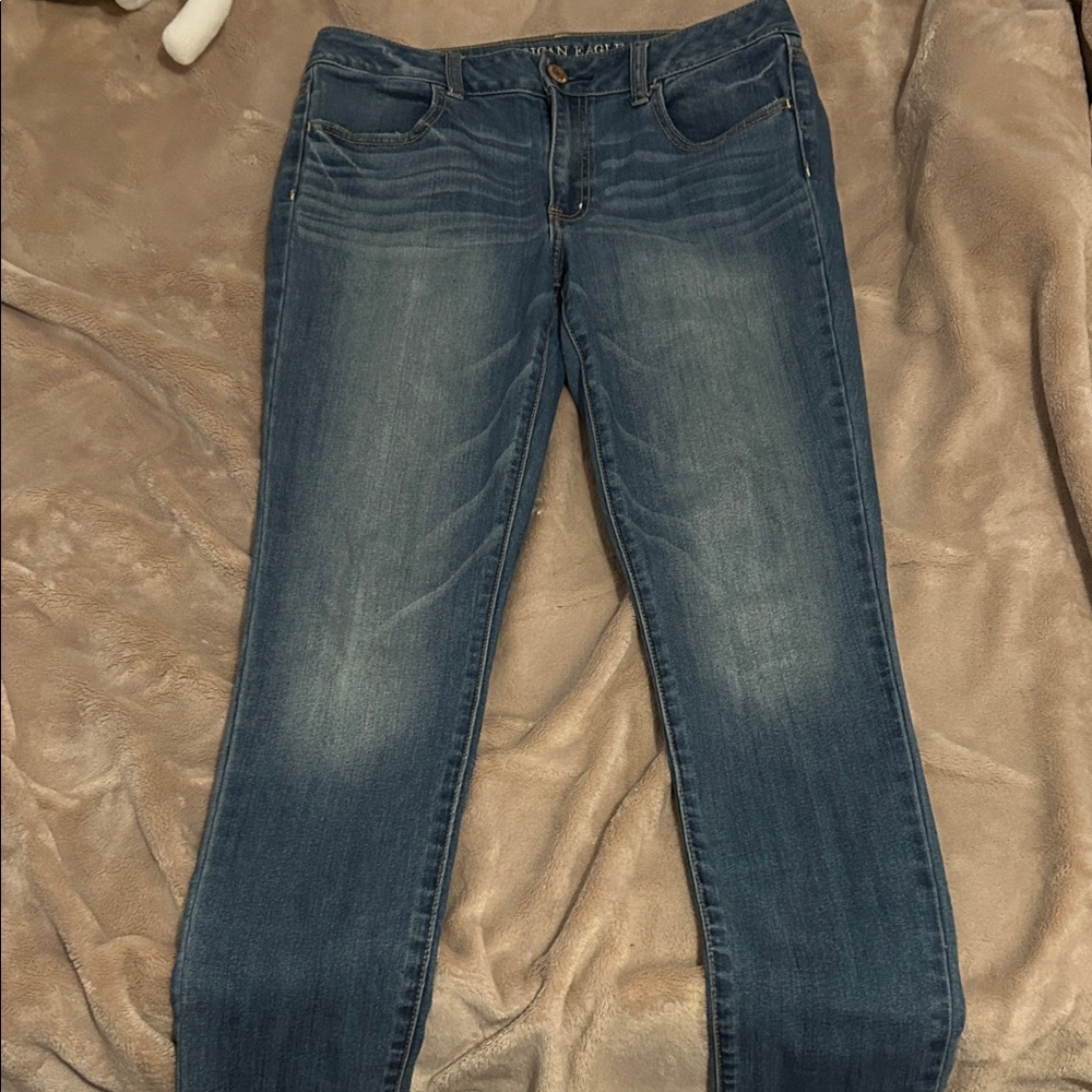 American Eagle Outfitters Women's Blue Jeggings